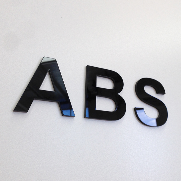 Perspex sign letters