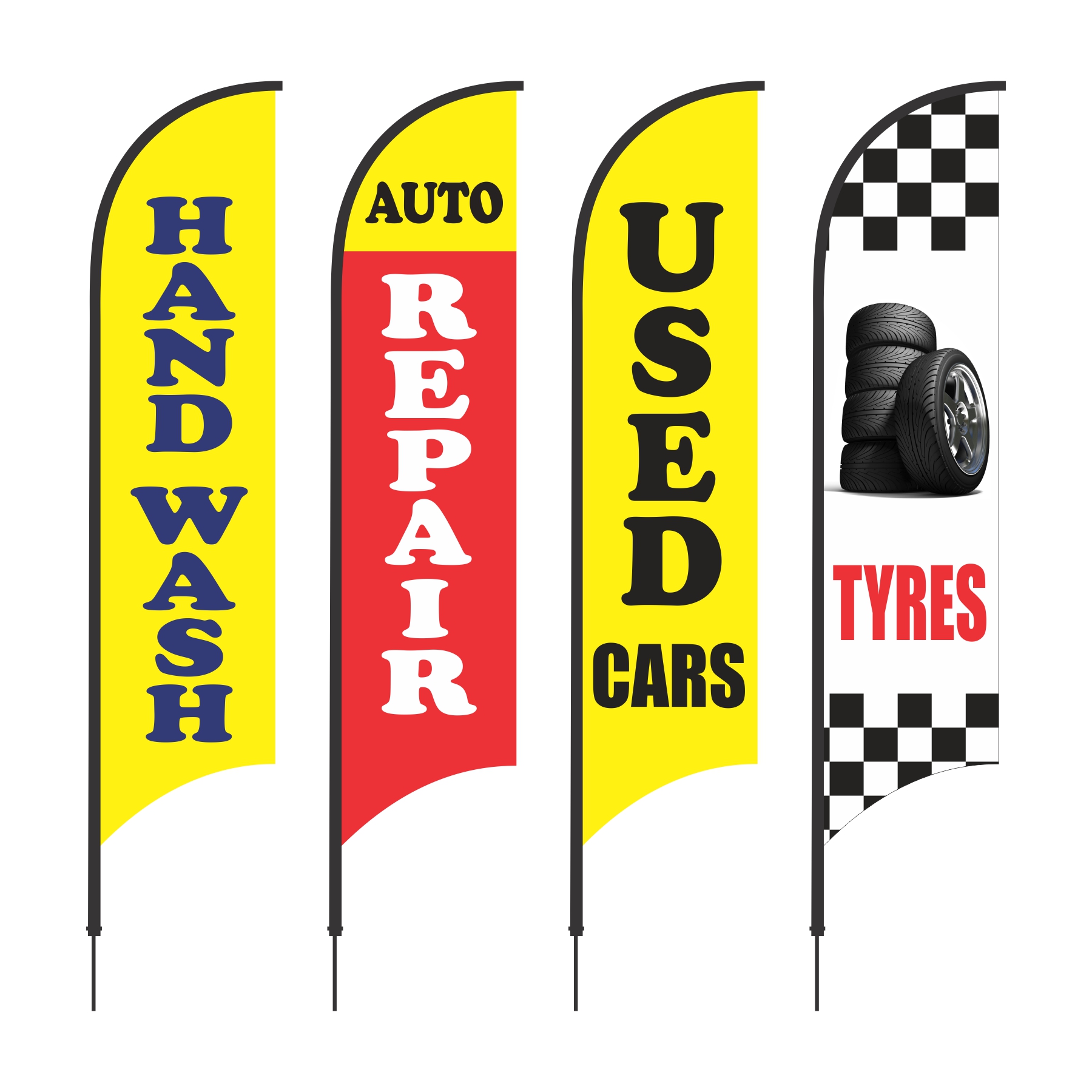 Auto and Car Wash flags