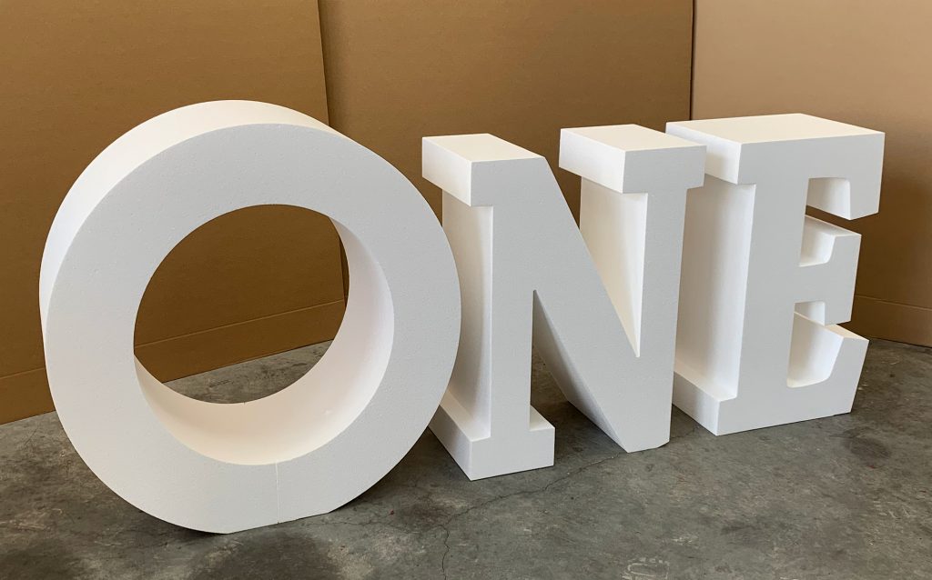 One Table 3D Letters