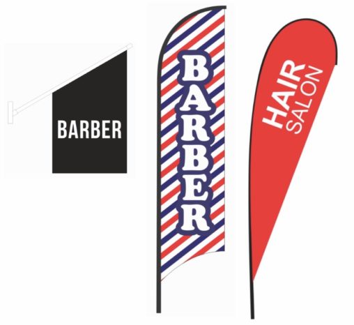 hair salon and barber flag