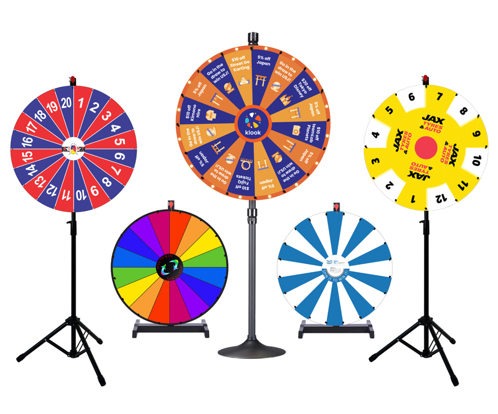 Largest range of prize wheels in stock