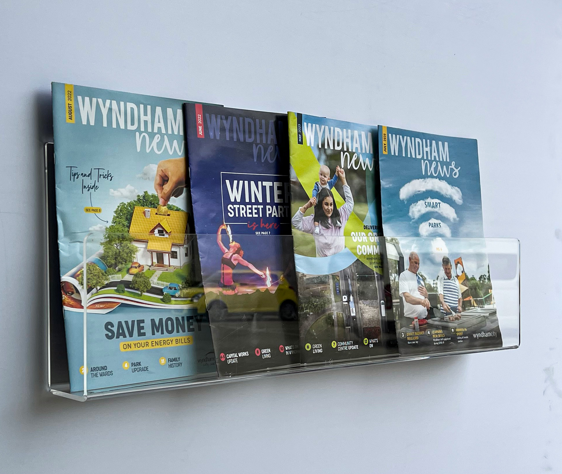 FlexiDisplay Wall Brochure Racks for Offices, Clinics and Showrooms in ...