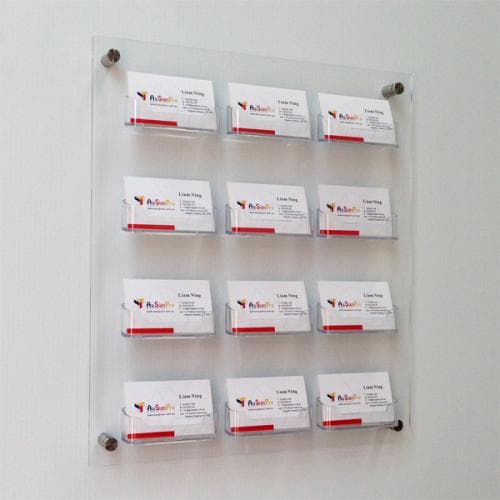 Customize Your MultiPocket Wall Mounted Business Card Displays JY