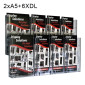 2XA5+6XDL Wall Brochure Display Unit