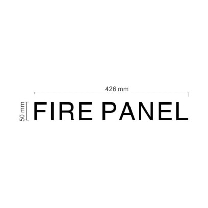 FIRE PANEL Acrylic Letters