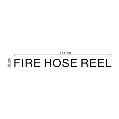 FIRE HOSE REEL Acrylic Letters