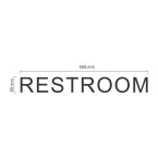 RESTROOM Acrylic Letters