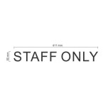STAFF ONLY Perspex Letters