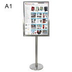 Stainless Steel Sign Stand -A1