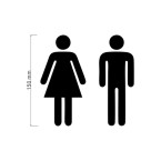 Acrylic Male & Female Symbols