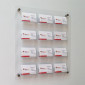 Wall Mounted Business Card Holder Unit - 100 Pockets