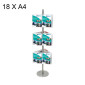 Rotating Floor Brochure Stand - 18 X A4