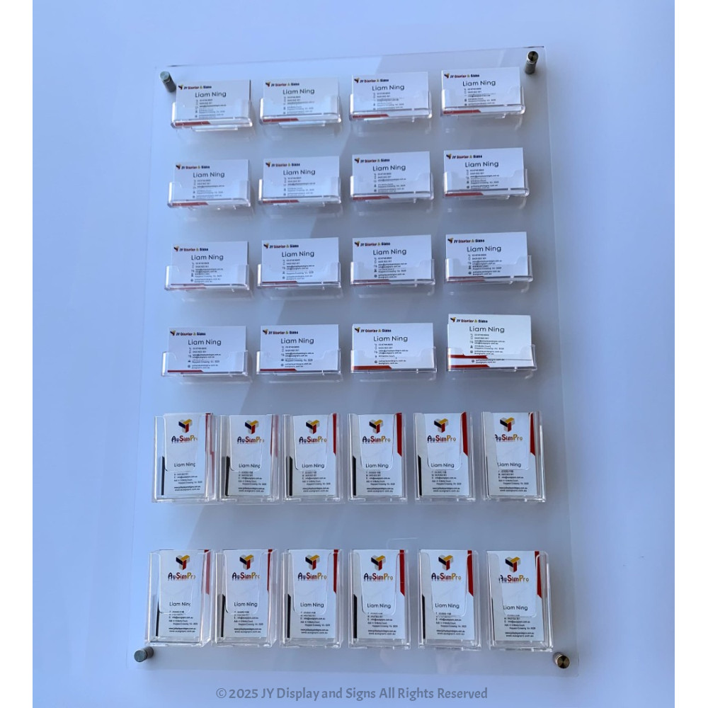 Wall Mount Business Card Holder Unit Combined