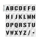 300mm A to Z - Alphabet Stencil Set