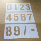 500mm 0 TO 9 - NUMBER STENCIL SET