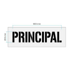 "PRINCIPAL" Stencil