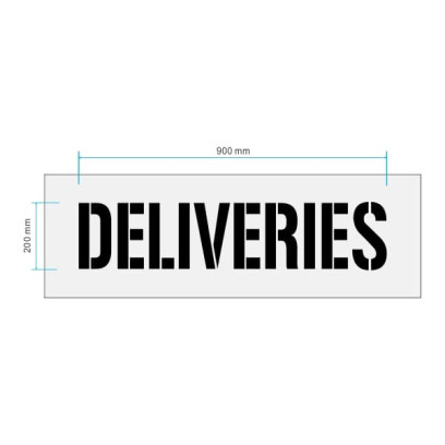 deliveries marking stencil
