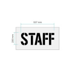  "Staff" Stencil
