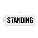 "STANDING" Stencil