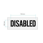 "DISABLED" Stencil