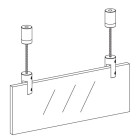 Pair of Ceiling Hanging Kit with Clamp / Cable Hanging Kit