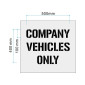 COMPANY VEHICLES ONLY Stencil