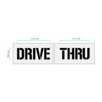 "DRIVE THRU" Stencil