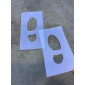 FOOT PRINT Stencils - Set of Two
