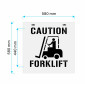 FORKLIFT Stencil with CAUTION FORKLIFT - 440mm High