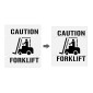 Forklift Stencil With CAUTION FORKLIFT - 1000mm High