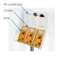 DL Floor Brochure Stand  with Header - 3XDL