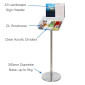 DL Floor Brochure Stand  with Header - 4XDL