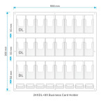 24 X DL Brochure Holders with 8 X Business Card Holders