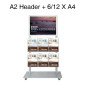 Mall Stand - A2 Header + 6xA4 Brochure Holders