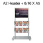 Mall Stand - A2 Header + 8xA5 Brochure Holders