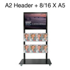 Mall Stand - A2 Header + 8/16 A5 Brochure Holders