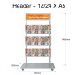 Mall Stand - Header + 12XA5 Brochure Holders