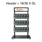Mall Stand - Header + 18/36 DL Brochure Holders