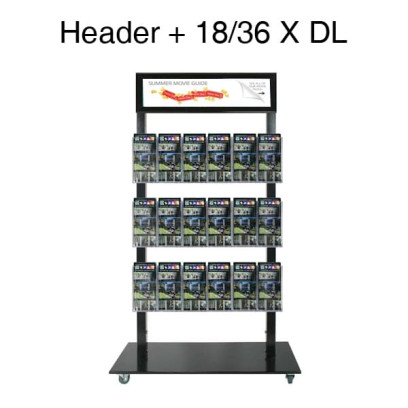 Mall Stand - Header + 18XDL Brochure Holders
