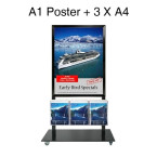 Mall Stand - A1 Header + 3/6 A4 Brochure Holders