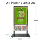 Mall Stand - A1 Header + 4xA5 Brochure Holders