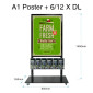 Mall Stand - A1 Header + 6xDL Brochure Holders