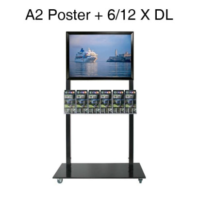 Mall Stand - A2 Header + 6xDL Brochure Holders