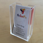 Countertop Portrait Business Card Holder- 1 Pocket