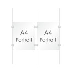 Cable Display Kit -  A4 Portrait Two Pocket