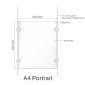 Cable Display Kit -  A4 Portrait Four Pocket