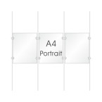 Cable Display Kit -  A4 Portrait Three Pocket