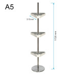 Carousel Stand with 3 x A5 Spinners Unit