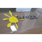 Reception Acrylic Sign with 3D Lettering -1.8m Wide