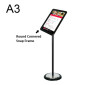 Stainless Steel Angled Sign Stand -A3